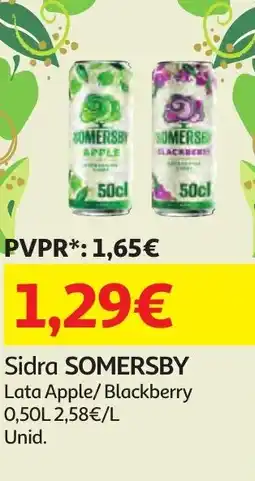 Minipreço Sidra SOMERSBY promoção