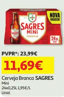 Minipreço Cerveja Branca SAGRES promoção