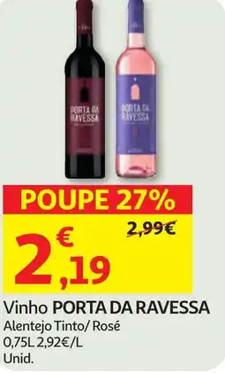 Minipreço Vinho PORTA DA RAVESSA promoção