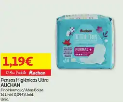 Minipreço Pensos Higiénicos Ultra AUCHAN promoção
