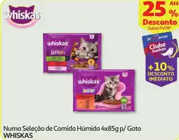 Minipreço Numa Seleção de Comida Húmida p/ Gato WHISKAS promoção