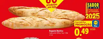Lidl Baguete Rústica promoção