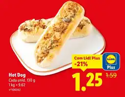 Lidl Hot Dog Cada unid. promoção