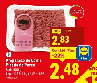 Preparado de Carne Picada de Porco