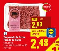 Preparado de Carne Picada de Porco