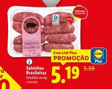 Lidl Salsichas Brasileiras promoção