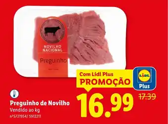 Lidl Preguinho de Novilho promoção