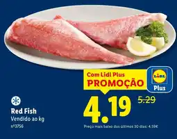 Lidl Red Fish promoção