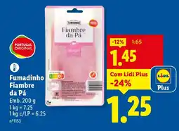 Lidl Fumadinho Fiambre da Pá promoção