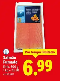 Lidl Salmão Fumado promoção