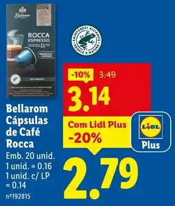 Lidl Bellarom Cápsulas de Café Rocca promoção