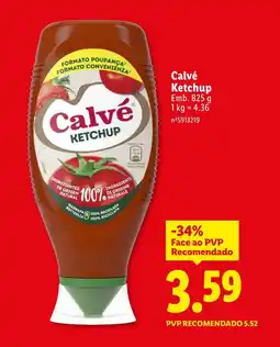 Lidl Calvé Ketchup promoção