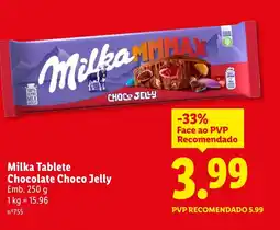 Lidl Milka Tablete Chocolate Choco Jelly promoção