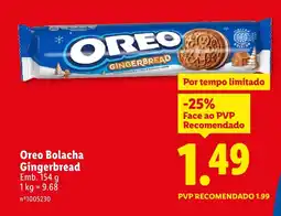 Lidl Oreo Bolacha Gingerbread promoção