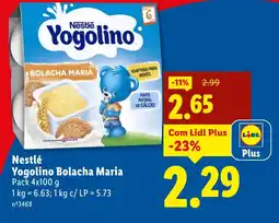 Lidl Nestlé Yogolino Bolacha Maria promoção