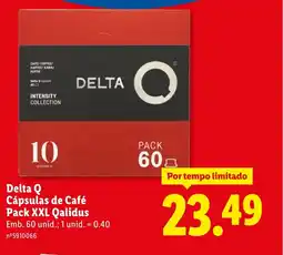Lidl Delta Q Cápsulas de Café Pack XXL Qalidus promoção