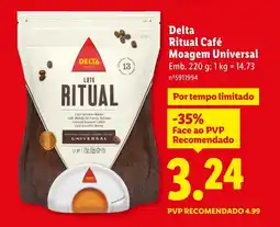 Lidl Delta Ritual Café Moagem Universal promoção