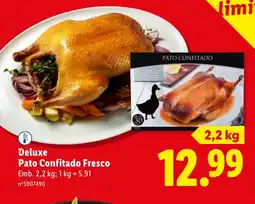 Lidl Deluxe Pato Confitado Fresco promoção