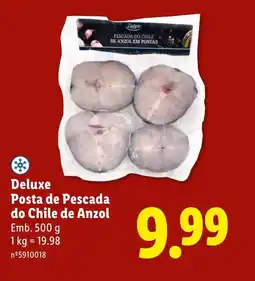 Lidl Deluxe Posta de Pescada do Chile de Anzol promoção