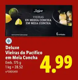 Lidl Deluxe Vieiras do Pacífico em Meia Concha promoção