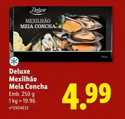 Lidl Deluxe Mexilhão Meia Concha promoção