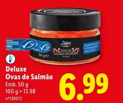 Lidl Deluxe Ovas de Salmão promoção