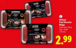 Lidl Deluxe Patê Receita Belga promoção