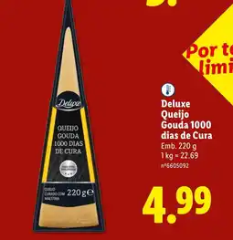 Lidl Deluxe Queijo Gouda 1000 dias de Cura promoção