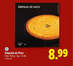 Lidl Empada de Pato promoção