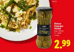 Lidl Deluxe Espargos Verdes promoção