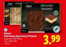 Lidl Deluxe Sobremesa Speculoos/ Pistácio promoção