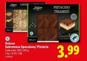 Lidl Deluxe Sobremesa Speculoos/ Pistácio promoção