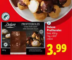 Lidl Deluxe Profiteroles promoção
