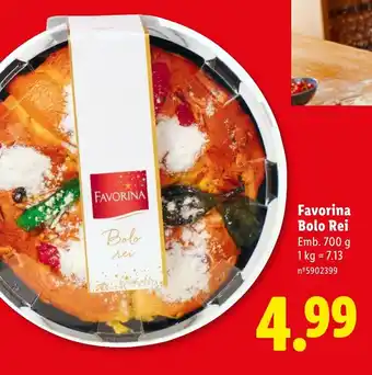 Lidl Favorina Bolo Rei promoção