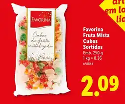 Lidl Favorina Fruta Mista Cubos Sortidos promoção