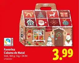 Lidl Favorina Cabana de Natal promoção