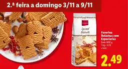Lidl Favorina Bolachas com Especiarias promoção