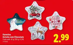 Lidl Favorina Estrela com Chocolate promoção