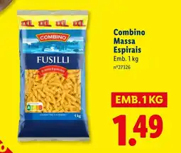 Lidl Combino Massa Espirais promoção