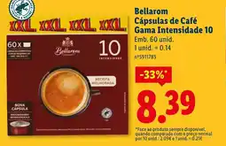 Lidl Bellarom Cápsulas de Café Gama Intensidade 10 promoção