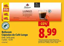 Lidl Bellarom Cápsulas de Café Lungo promoção