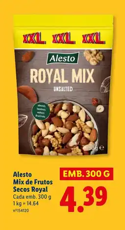 Lidl Alesto Mix de Frutos Secos Royal promoção