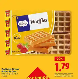 Lidl Confiserie Firenze Waffer de Ovos promoção