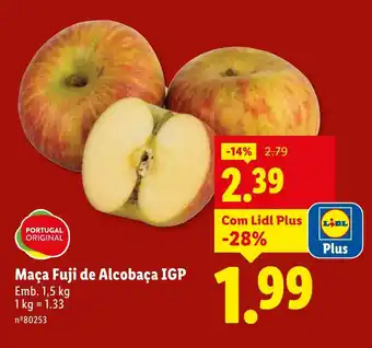 Lidl Maça Fuji de Alcobaça IGP promoção
