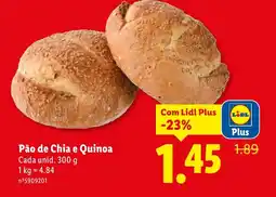 Lidl Pão de Chia e Quinoa promoção
