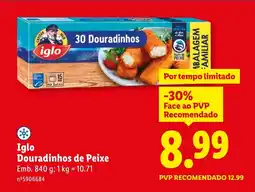 Lidl Iglo Douradinhos de Peixe promoção