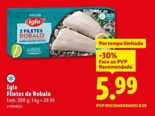 Lidl Iglo Filetes de Robalo promoção