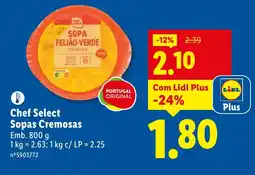 Lidl Chef Select Sopas Cremosas promoção