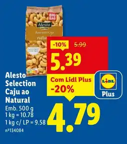 Lidl Alesto Selection Caju ao Natural promoção