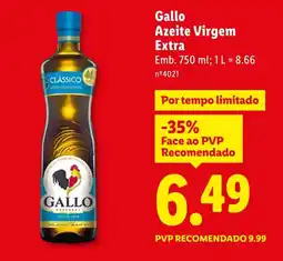 Lidl Gallo Azeite Virgem Extra promoção